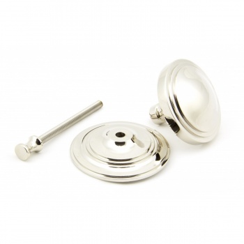 Polished Nickel Art Deco Centre Door Knob